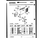 White-Westinghouse AL119K1A2 cabinet and installation parts diagram