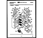 White-Westinghouse RS229GCW4 shelves and supports diagram