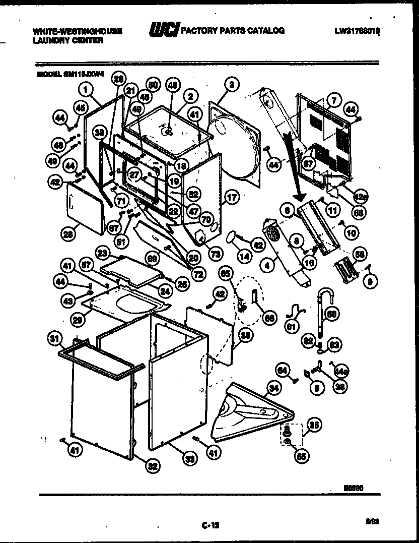 Cabinet parts and heater