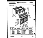 White-Westinghouse AH114J1T3 cabinet parts diagram