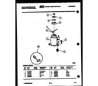White-Westinghouse AH124L2T1 compressor parts diagram