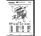 White-Westinghouse AS248L2K1 cabinet parts diagram