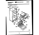 White-Westinghouse RC131LCH0 cabinet parts diagram