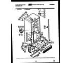 White-Westinghouse RT140LLD1 system and automatic defrost parts diagram
