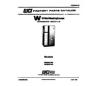 White-Westinghouse RS228GCH2 front cover diagram