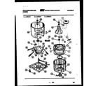 White-Westinghouse RT156HCD3 system and automatic defrost parts diagram