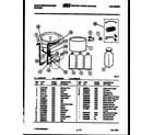 White-Westinghouse LA625JXW5 washer and miscellaneous parts diagram