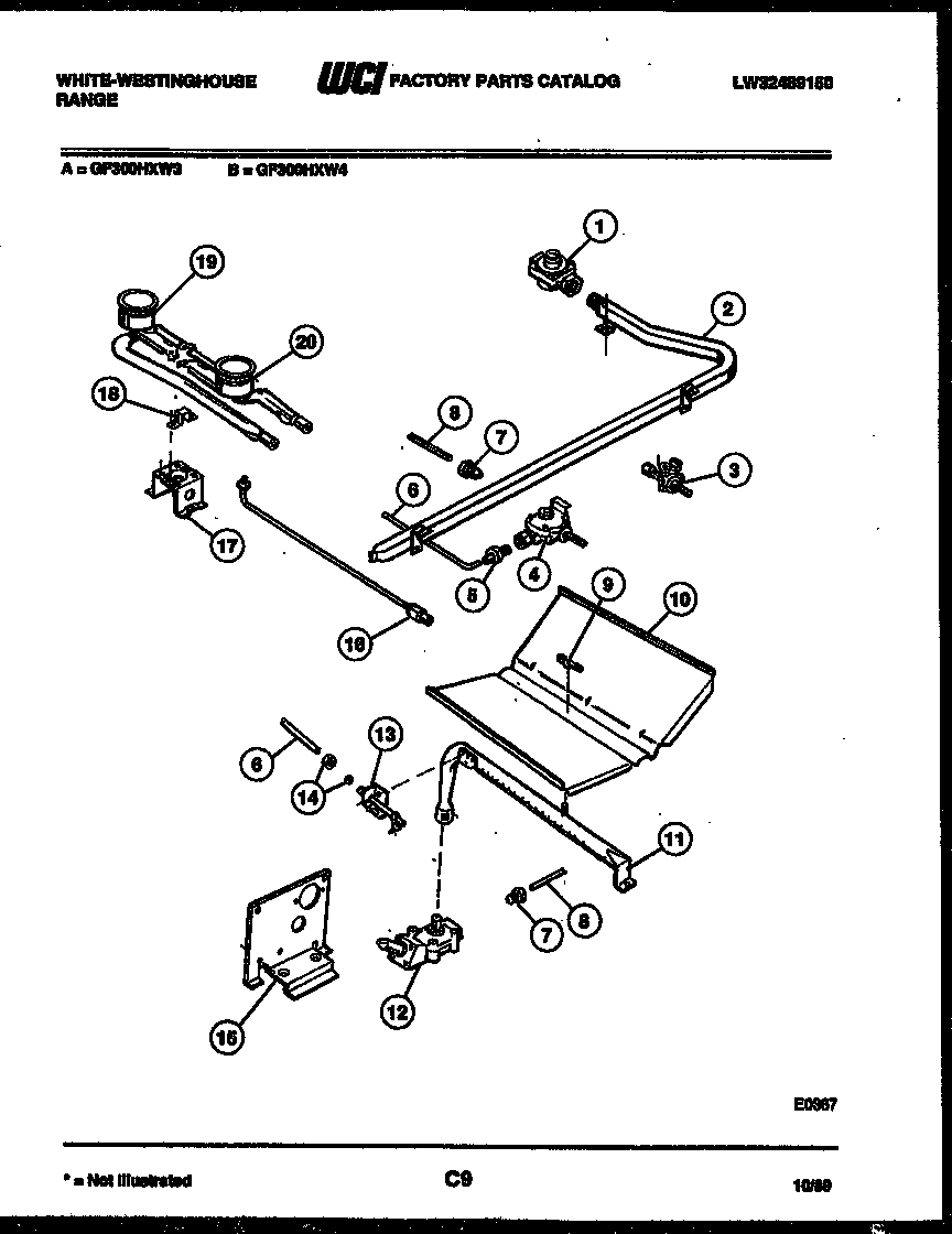 Burner, manifold and gas control