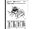 White-Westinghouse GF300HXW3 broiler drawer parts diagram