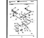 White-Westinghouse GF306KXD1 burner, manifold and gas control diagram