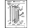 White-Westinghouse RS249JCH2 refrigerator door parts diagram