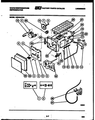 Ice maker and installation parts
