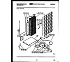 White-Westinghouse RS249JCV2 system and automatic defrost parts diagram