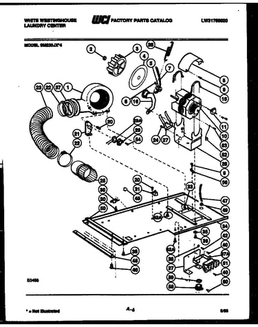 Dryer motor, blower and belt