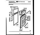 White-Westinghouse RT176LCH0 door parts diagram
