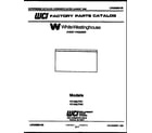 White-Westinghouse RT193LCF0 cover diagram