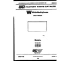 White-Westinghouse FC162LTW3  diagram