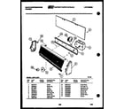White-Westinghouse LA800JXW5 console and control parts diagram