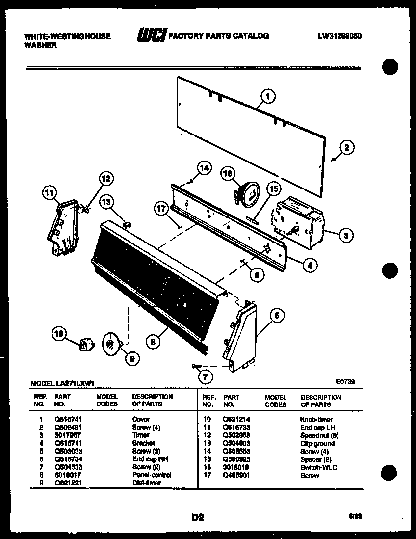 Console and control parts