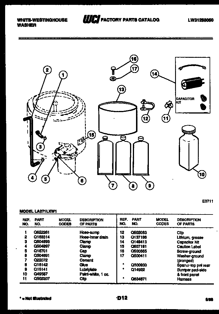 Motor, transmission and drive parts