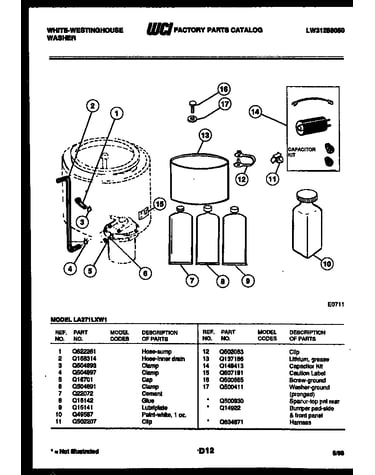 Motor, transmission and drive parts