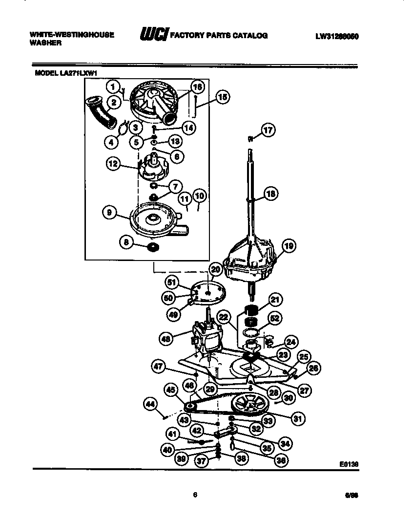 Motor, transmission and drive parts
