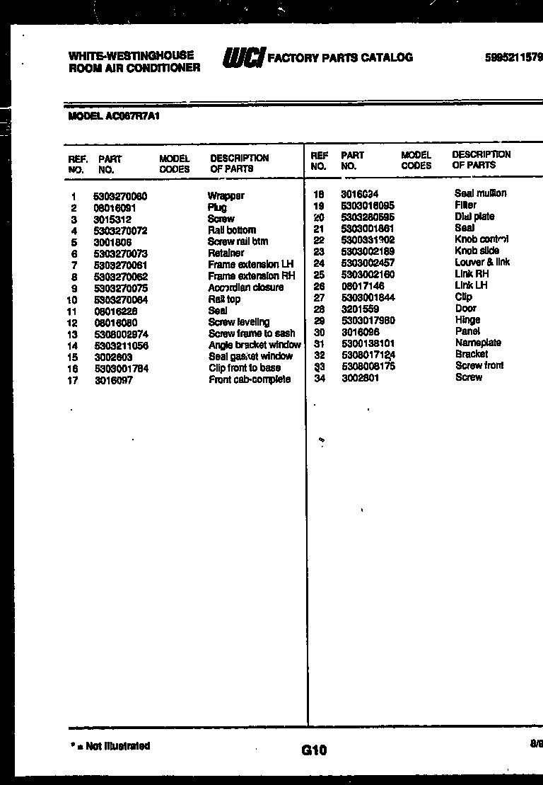 COOKTOP PARTS