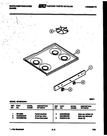 Cooktop parts