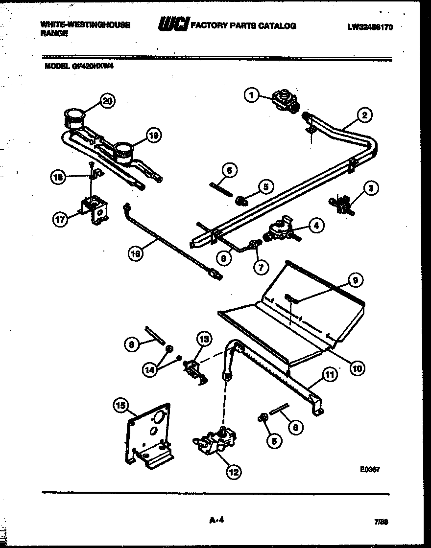 BURNER, MANIFOLD AND GAS CONTROL