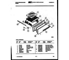 White-Westinghouse GF420HXW4 broiler drawer parts diagram