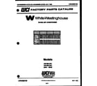 White-Westinghouse AS189L2K7 front cover diagram