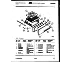 White-Westinghouse GF716HXD3 broiler drawer parts diagram