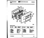 White-Westinghouse GF716HXD3 door parts diagram