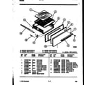 White-Westinghouse PGF410HXW2 broiler drawer parts diagram