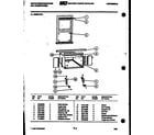 White-Westinghouse AS287L2K1 cabinet and installation parts diagram