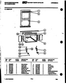 Cabinet and installation parts
