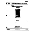 White-Westinghouse SU180L cover sheet diagram