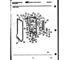 White-Westinghouse SU180L tub and frame parts diagram