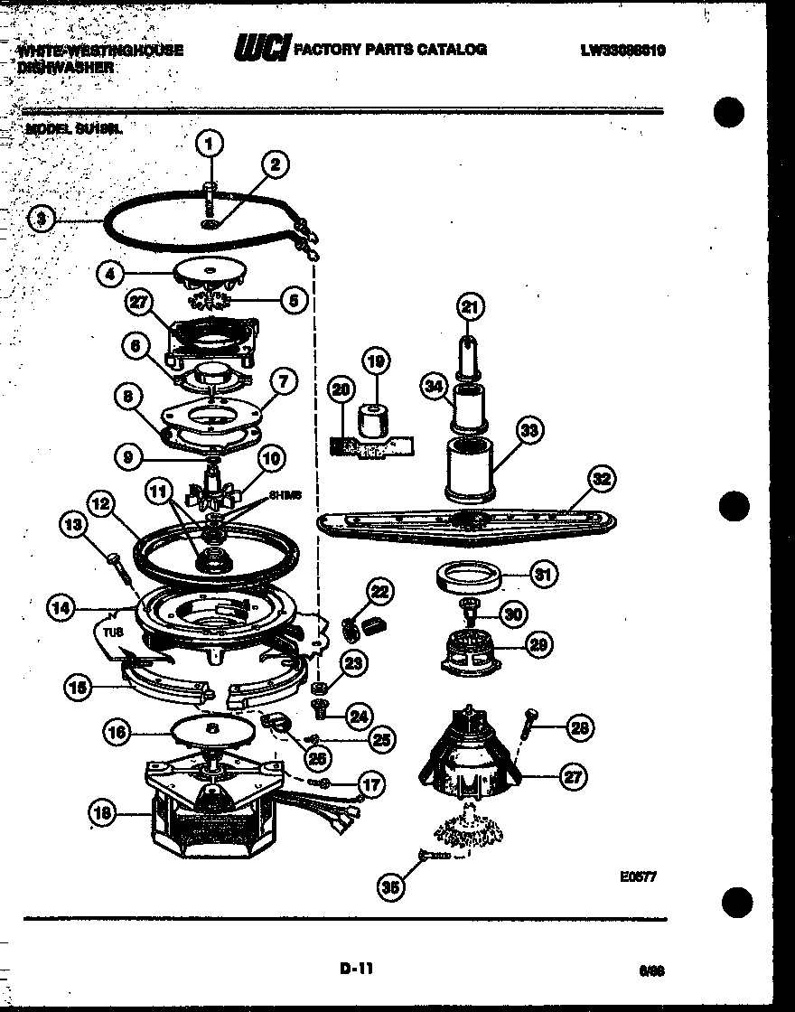 Motor pump parts