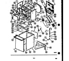 White-Westinghouse SM115LXD1 cabinet parts and heater diagram