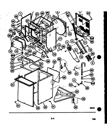 Cabinet parts and heater