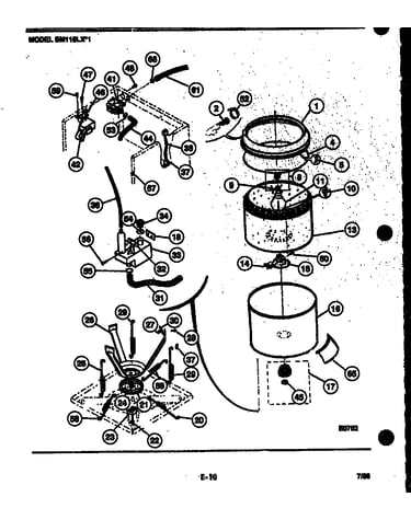Tubs, water valve and lid switch