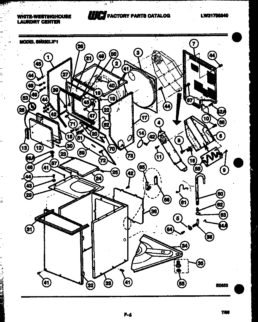 CABINET PARTS AND HEATER