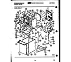 White-Westinghouse SM230LXD1 cabinet parts and heater diagram