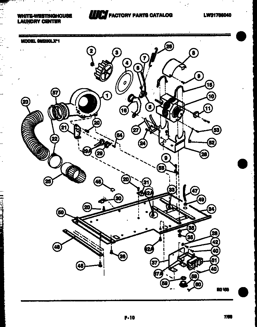 Dryer motor, blower and belt