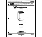 White-Westinghouse LC550LXW0  diagram