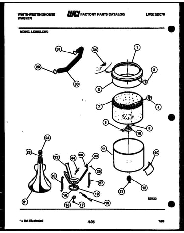 Tub and water inlet
