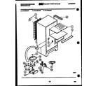 White-Westinghouse RT120GCW2 system and automatic defrost parts diagram