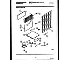 White-Westinghouse RT175LCW0 system and automatic defrost parts diagram