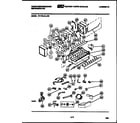 White-Westinghouse RT175LLW0 ice maker and installation parts diagram